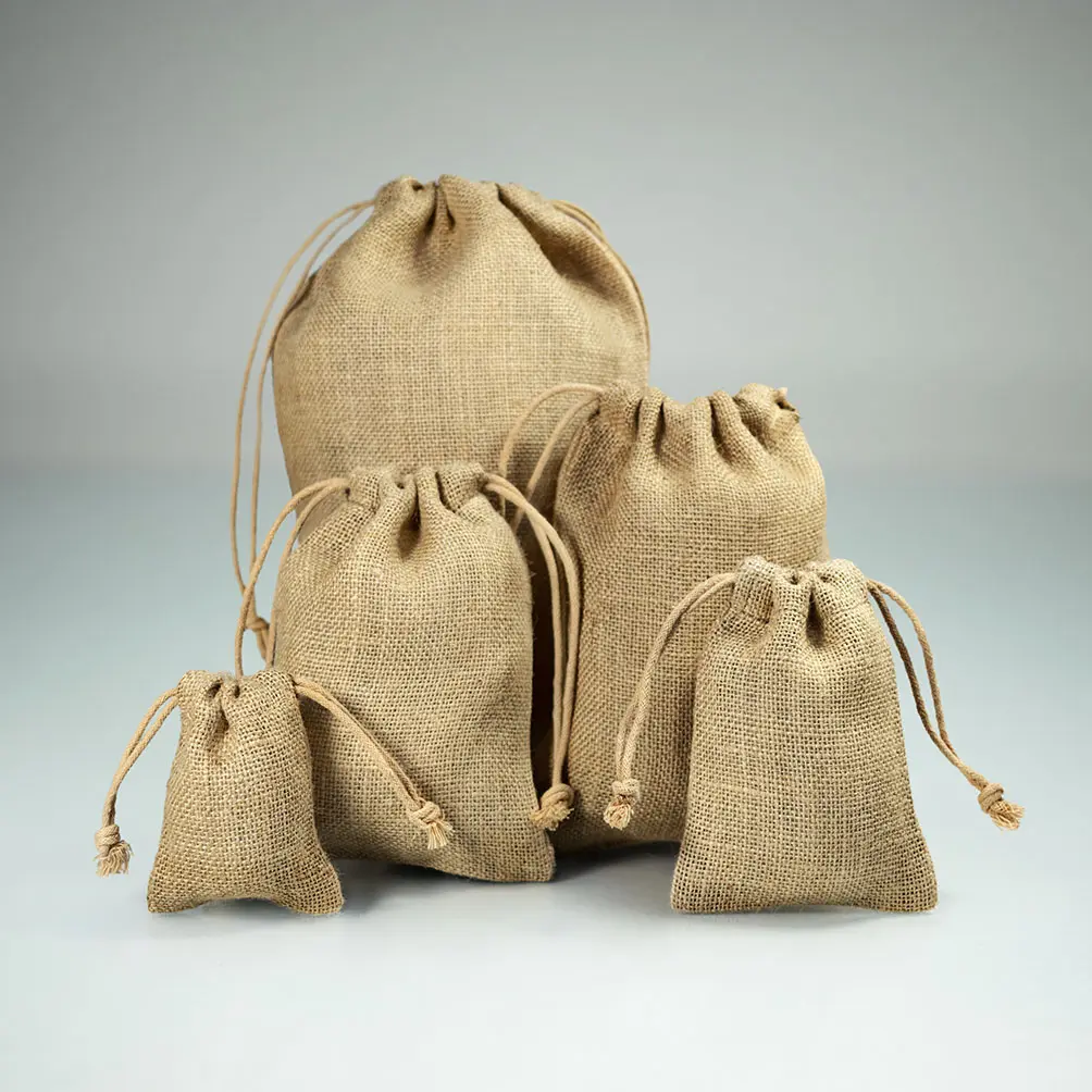 Drawstring Jute Bags and Hessian Bags