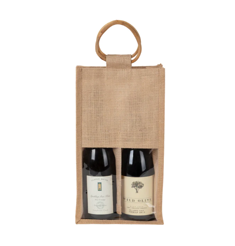 2 Bottle Jute Bag - JB2210